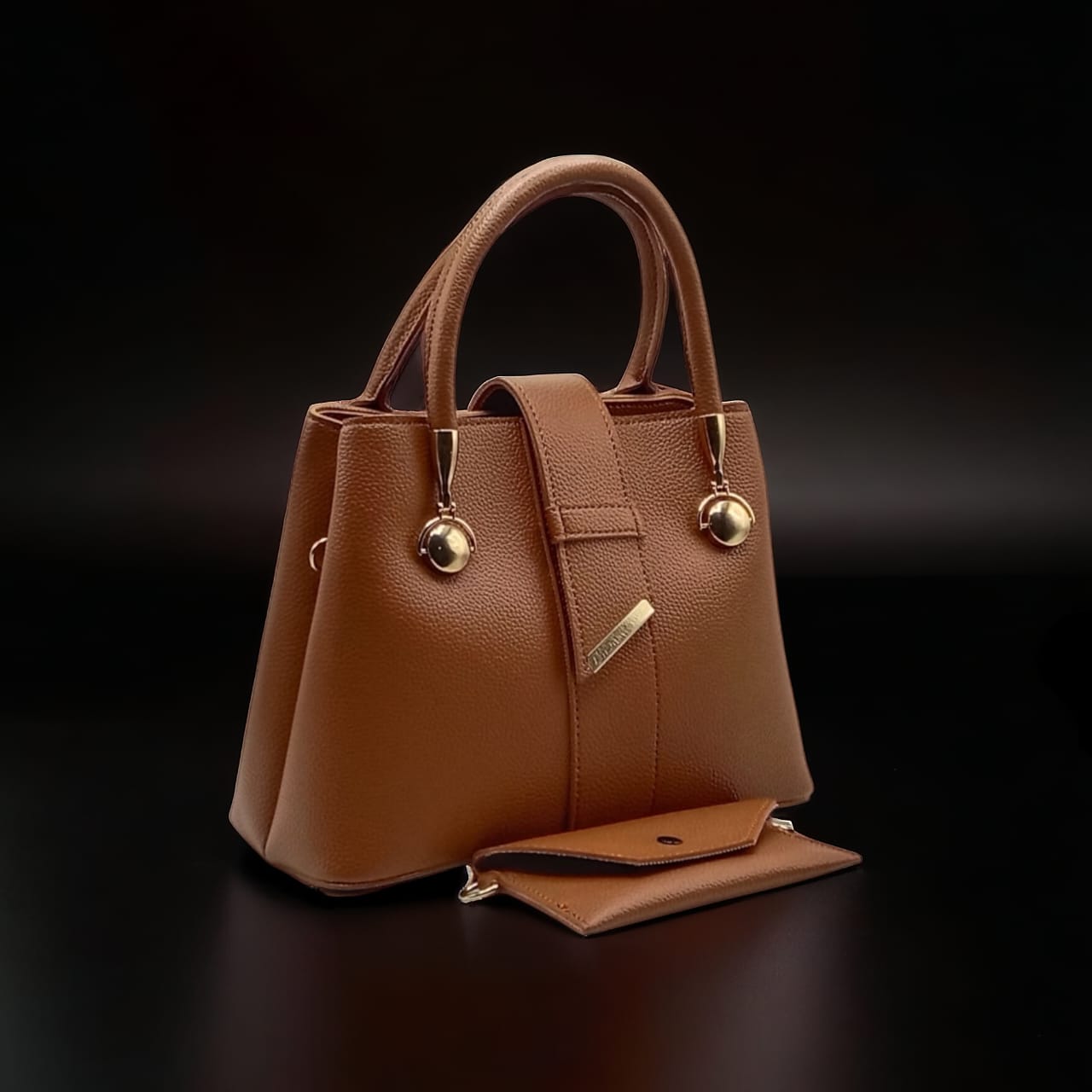 Korean Brown Bag with Wallet