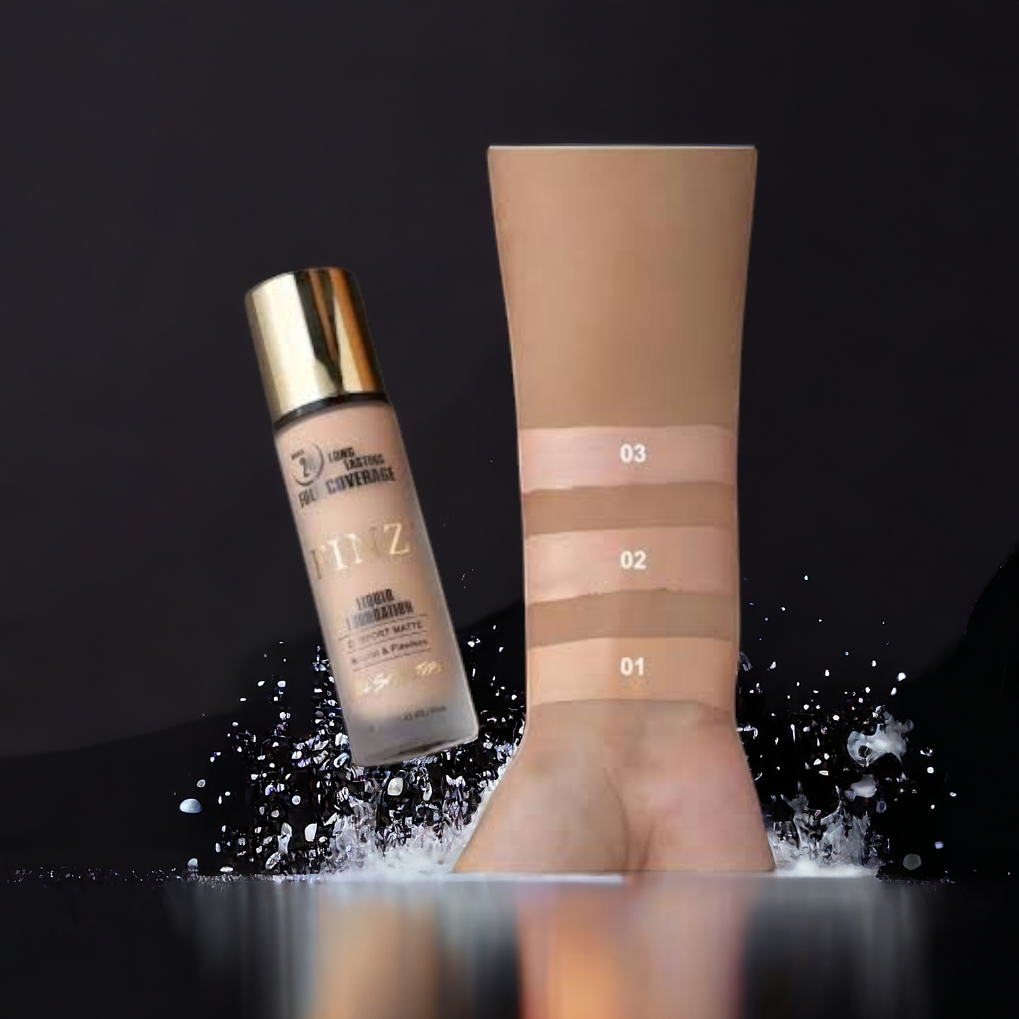 FINZ 24 Hours Long Lasting Full Coverage Liquid Foundation