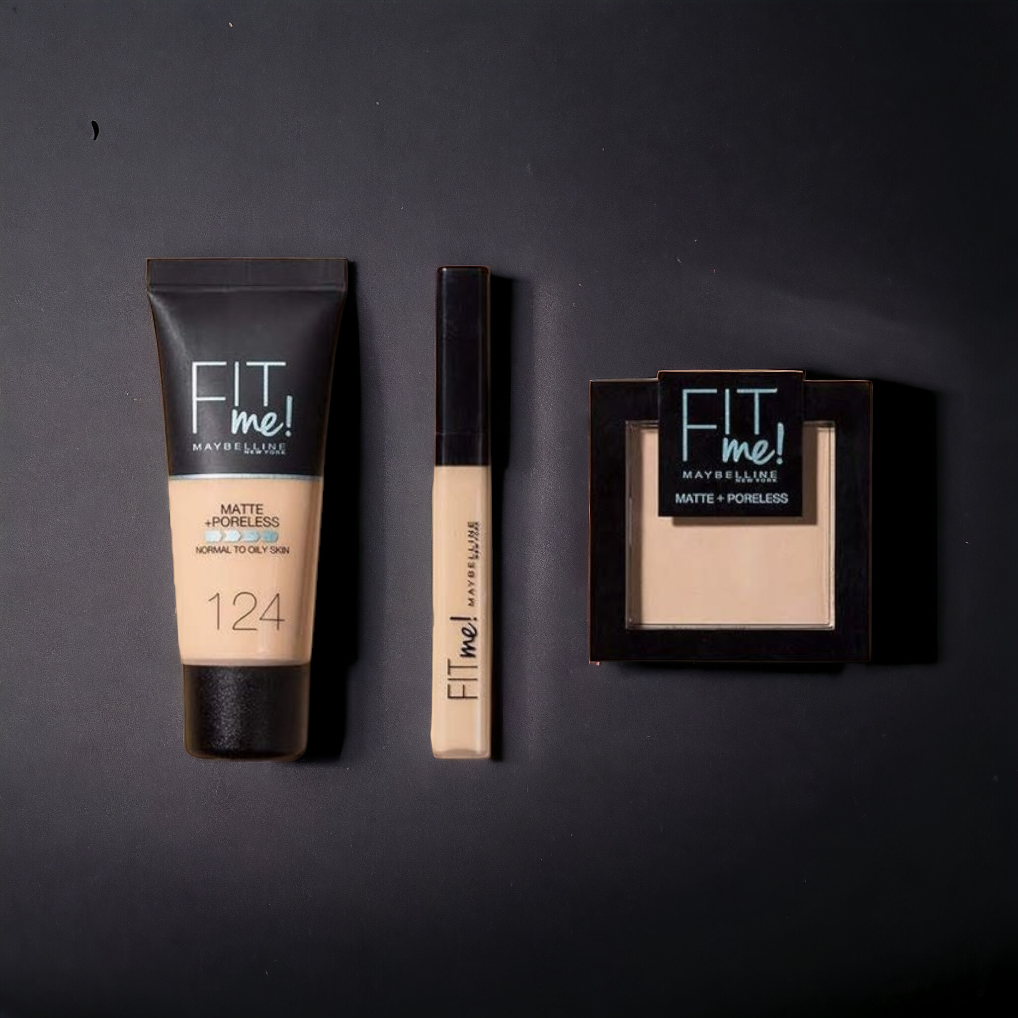 ORIGINAL FIT ME SET Foundation & Liquid make up & concealer & powder 3in1