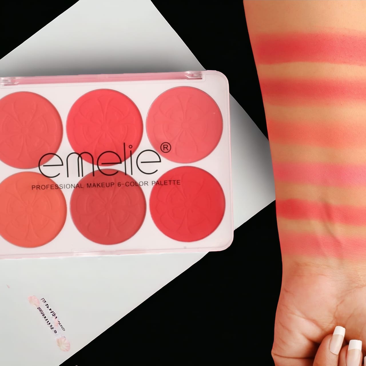 Emelie 6 color Matte Blush